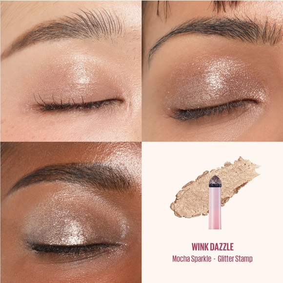 Kaja WINK DAZZLE Eyeshadow & Glitter Multi Stick - MOCHA SPARKLE - Picture 5 of 6